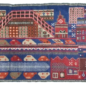 Balutsj-teppe - 150 x 91 cm - flerfarget