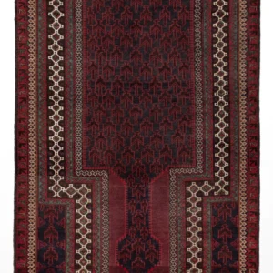 Balutsj-teppe - 152 x 88 cm - rød