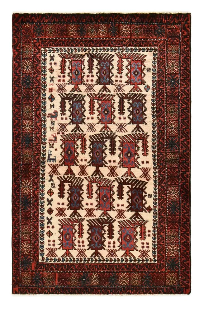 Balutsj-teppe - 155 x 98 cm - beige