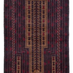 Balutsj-teppe - 155 x 90 cm - flerfarget