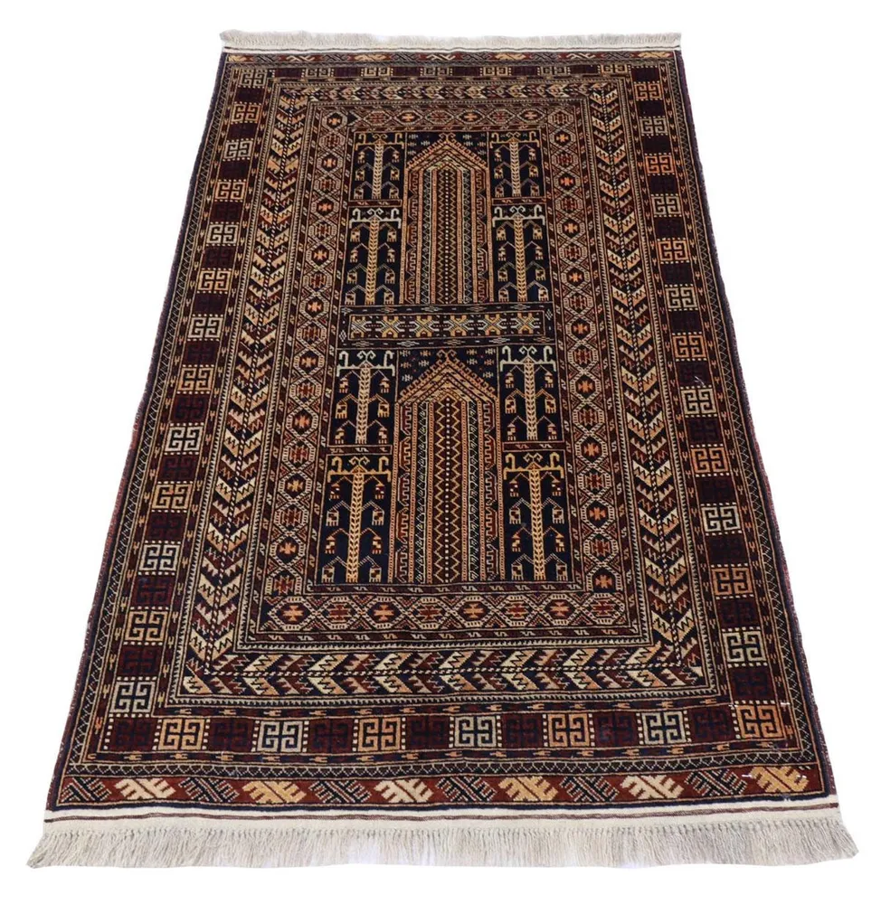 Balutsj-teppe - 155 x 95 cm - svart