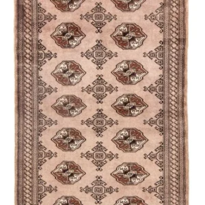 Balutsj-teppe - 159 x 109 cm - lys mocca