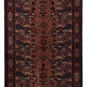Balutsj-teppe - 176 x 119 cm - mørk rød