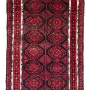 Balutsj-teppe - 180 x 123 cm - rød