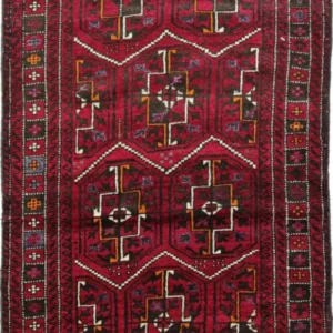 Balutsj-teppe - 190 x 105 cm - rød