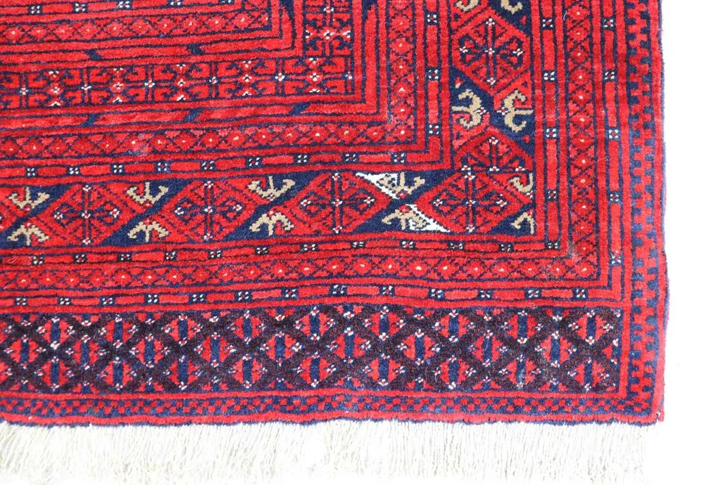 Balutsj-teppe - 190 x 129 cm - rød
