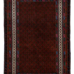 Balutsj-teppe - 194 x 123 cm - mørk rød