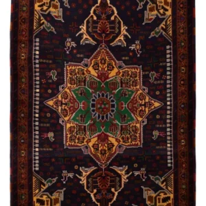 Balutsj-teppe - 195 x 120 cm - flerfarget