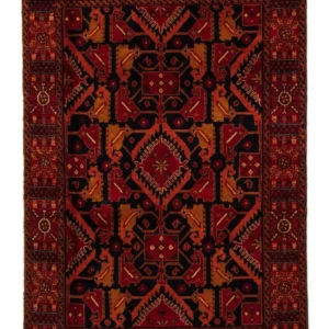Balutsj-teppe - 203 x 130 cm - rød