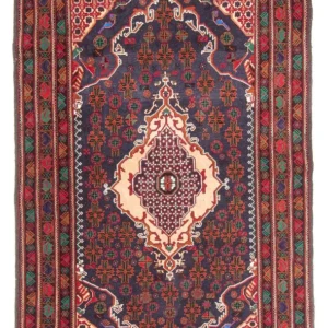 Balutsj-teppe - 205 x 123 cm - mørkeblå