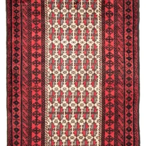 Balutsj-teppe - 207 x 116 cm - rød