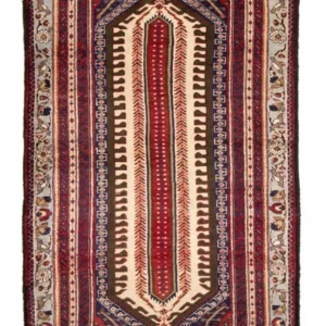 Balutsj-teppe - 207 x 117 cm - rød