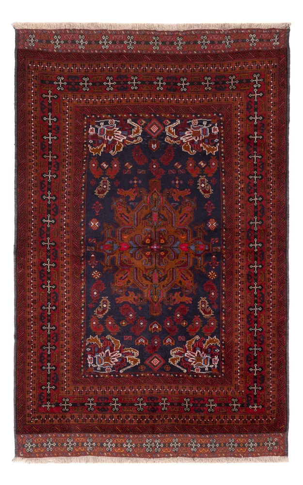 Balutsj-teppe - 248 x 144 cm - mørkeblå