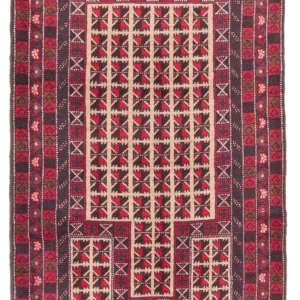 Balutsj-teppe - Bønneteppe - 140 x 93 cm - beige
