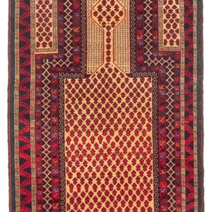 Balutsj-teppe - Bønneteppe - 147 x 86 cm - beige