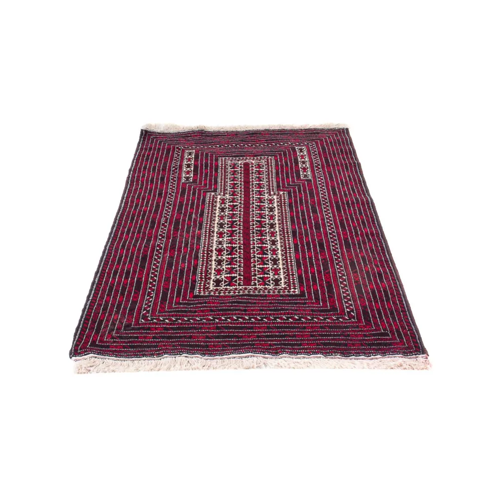Balutsj-teppe square - 250 x 250 cm - mørk rød