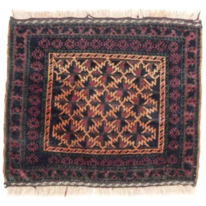 Balutsj-teppe square - 70 x 60 cm - flerfarget