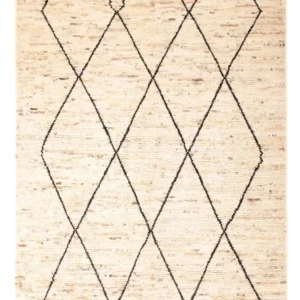 Berberteppe - 199 x 148 cm - lys beige
