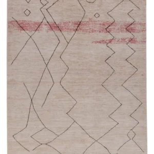 Berberteppe - 211 x 165 cm - lysegrå