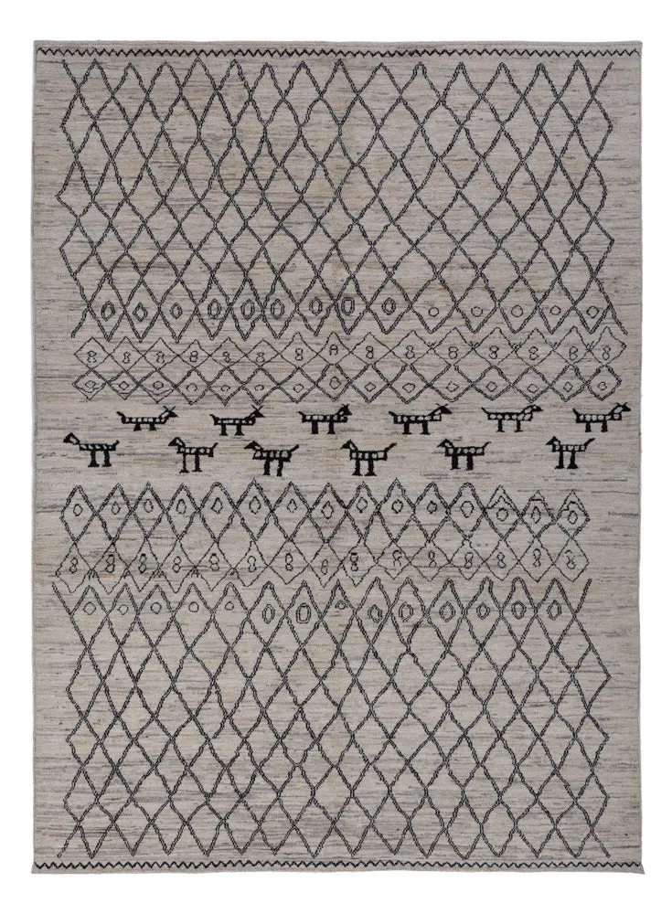 Berberteppe - 240 x 173 cm - mørkegrå
