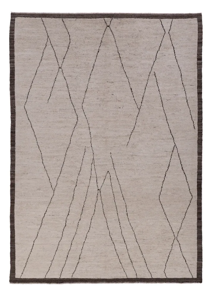 Berberteppe - 293 x 202 cm - lysegrå
