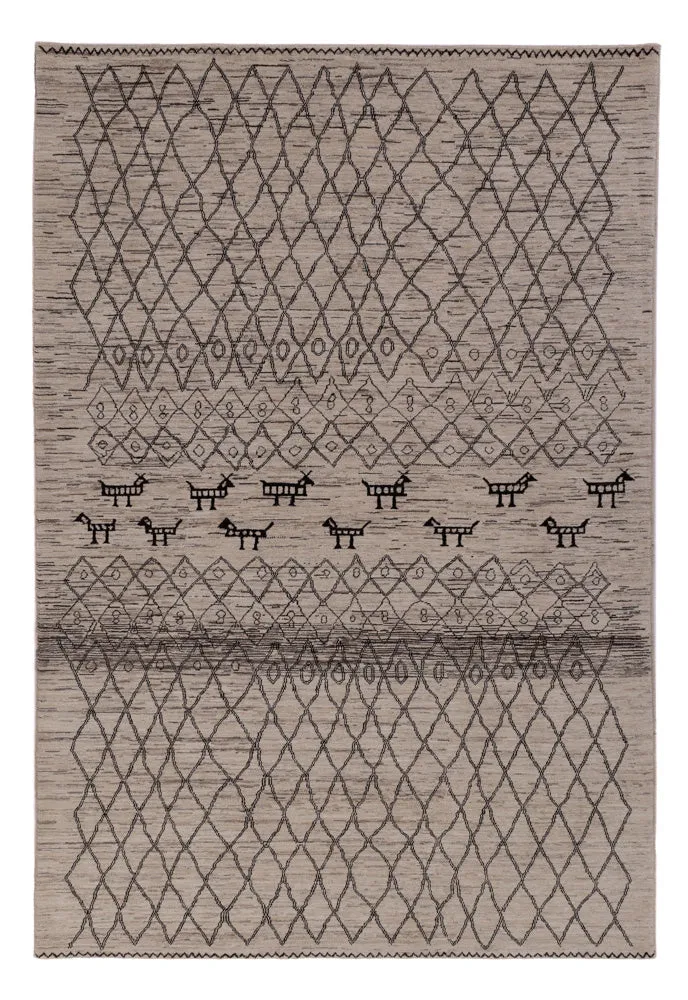 Berberteppe - 296 x 201 cm - grå