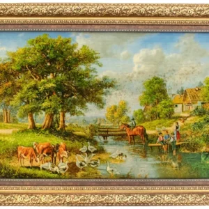 Bilde teppe - 116 x 84 cm - flerfarget