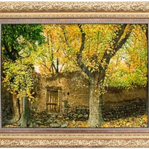 Bilde teppe - 98 x 77 cm - flerfarget