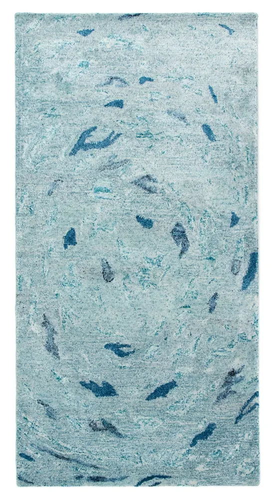 Designer teppe - 140 x 70 cm - turkis