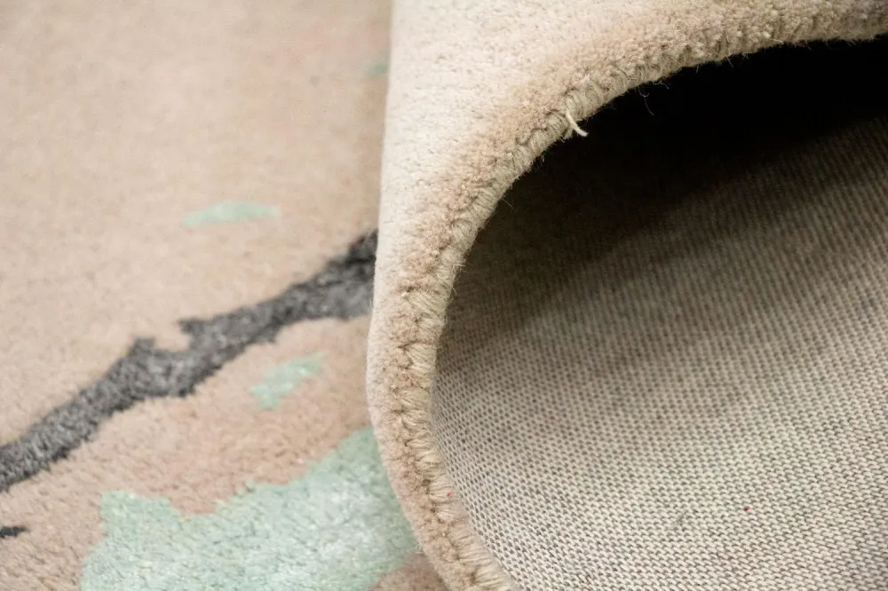 Designer teppe - 179 x 121 cm - beige