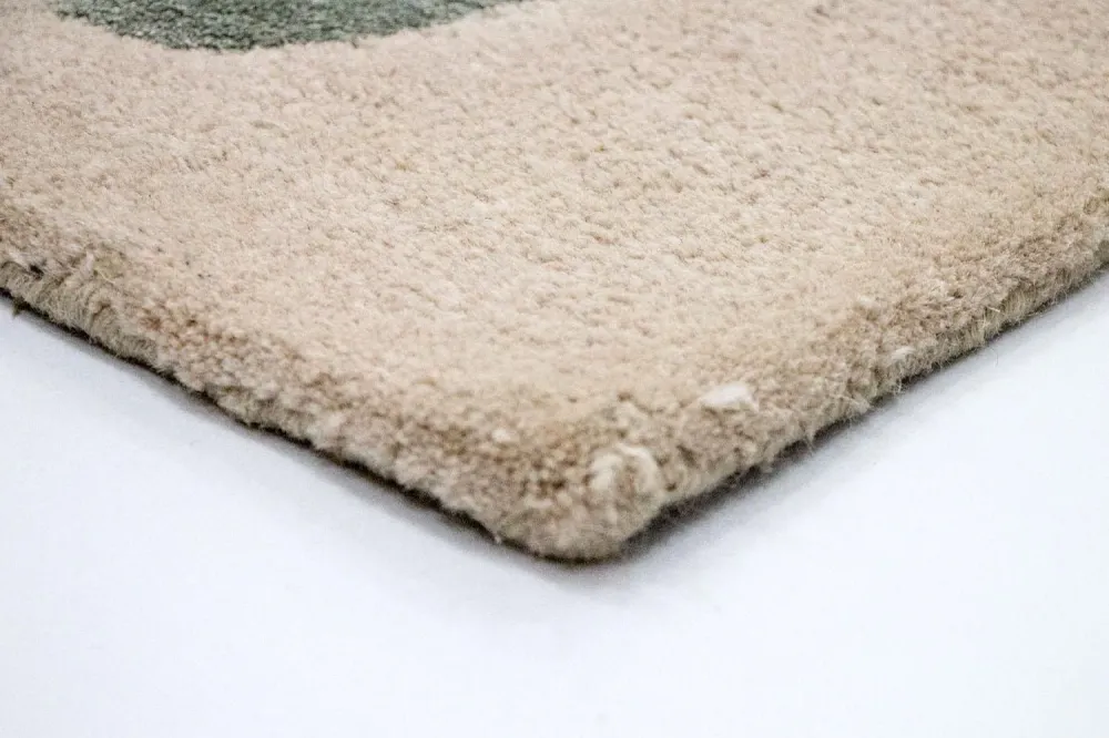 Designer teppe - 179 x 121 cm - beige