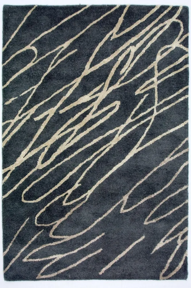 Designer teppe - 180 x 121 cm - blå
