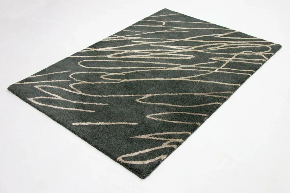 Designer teppe - 180 x 121 cm - blå