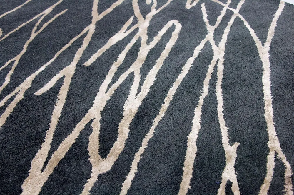 Designer teppe - 180 x 121 cm - blå