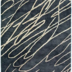 Designer teppe - 180 x 121 cm - blå