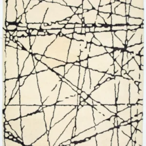 Designer teppe - 181 x 121 cm - beige
