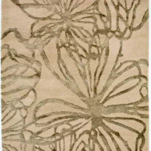 Designer teppe - 193 x 134 cm - beige