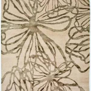 Designer teppe - 196 x 135 cm - beige