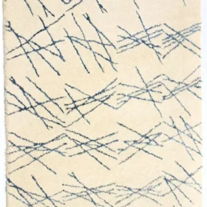 Designer teppe - 197 x 138 cm - beige
