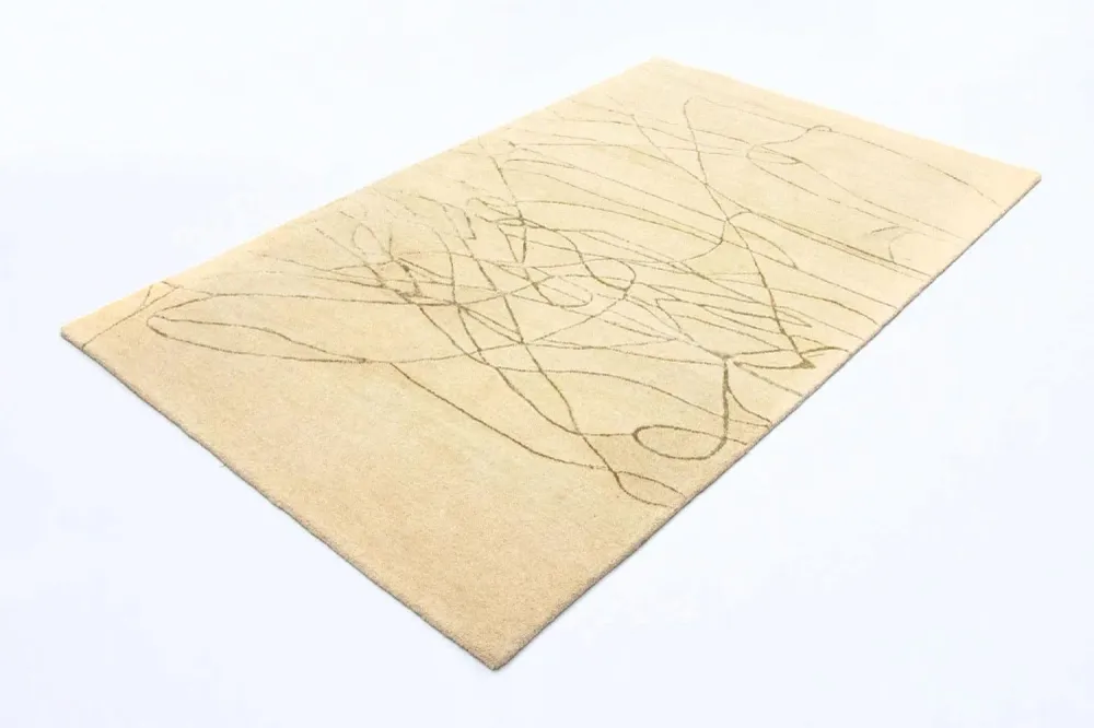 Designer teppe - 239 x 152 cm - beige