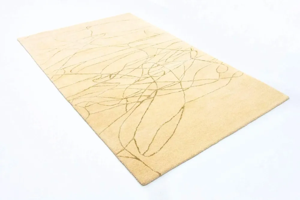 Designer teppe - 239 x 152 cm - beige