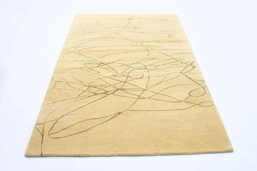 Designer teppe - 239 x 152 cm - beige