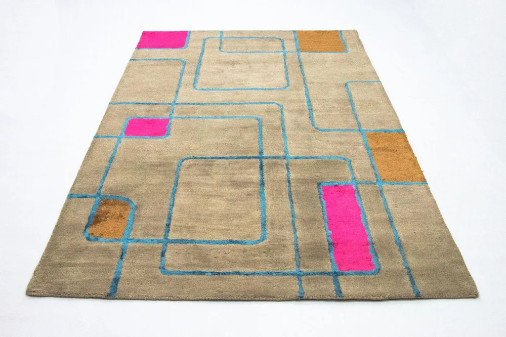 Designer teppe - 239 x 152 cm - flerfarget