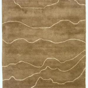 Designer teppe - 240 x 151 cm - brun