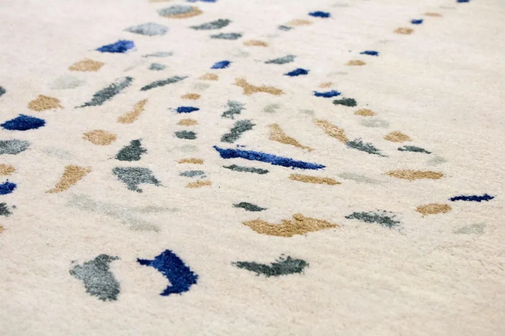 Designer teppe - 240 x 152 cm - beige