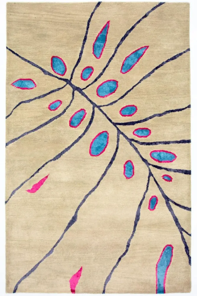 Designer teppe - 240 x 152 cm - beige