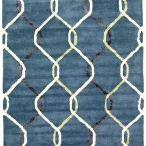 Designer teppe - 240 x 153 cm - blå