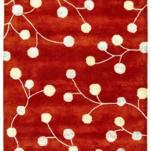 Designer teppe - 240 x 155 cm - rød