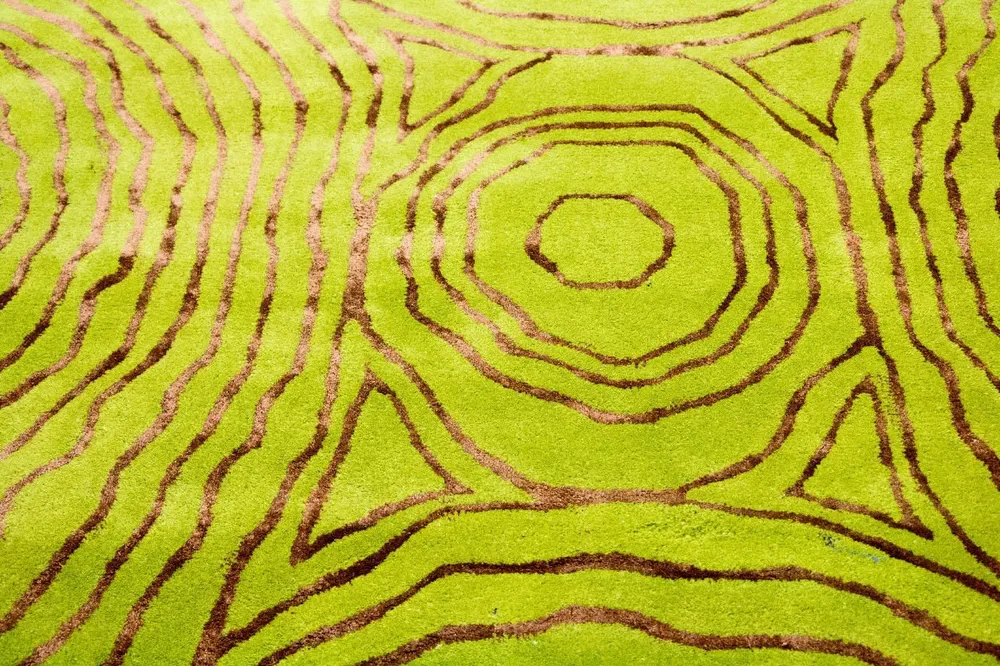 Designer teppe - 241 x 152 cm - lysegrønn
