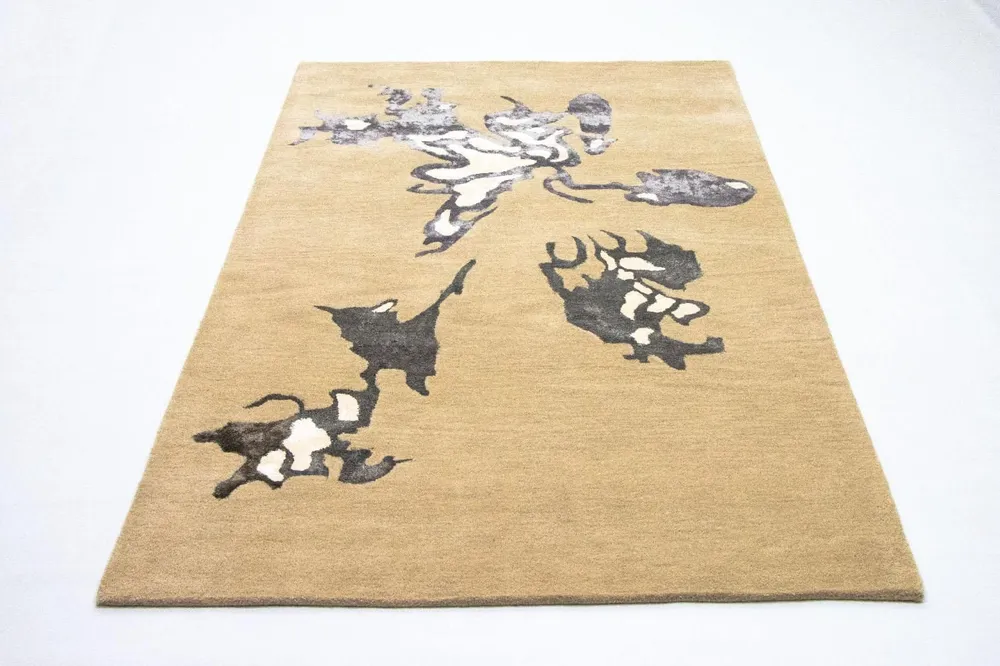Designer teppe - 241 x 154 cm - beige